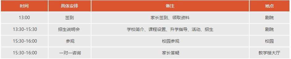 家長安排