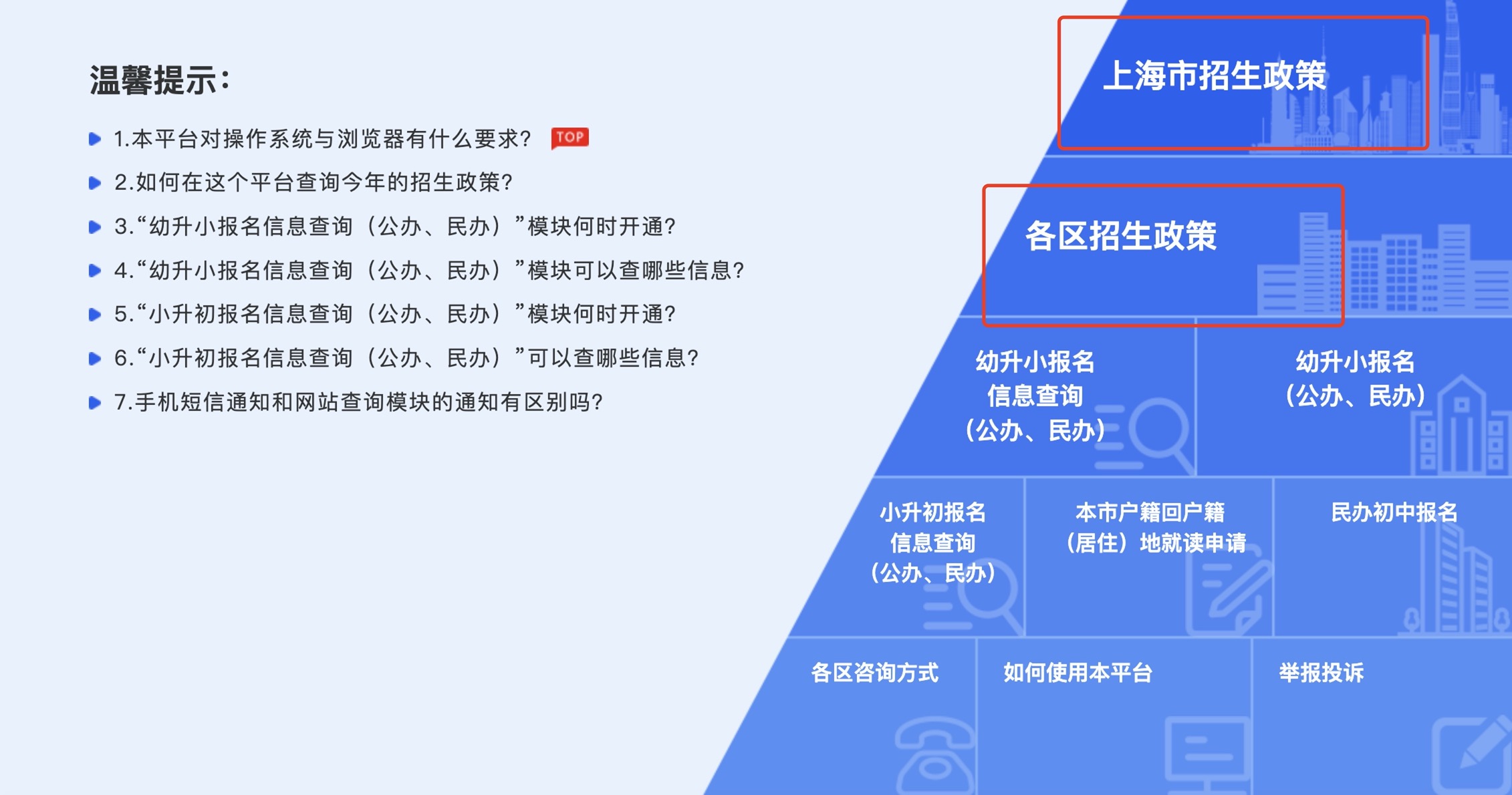 上海義務(wù)教育報名系統(tǒng)截圖