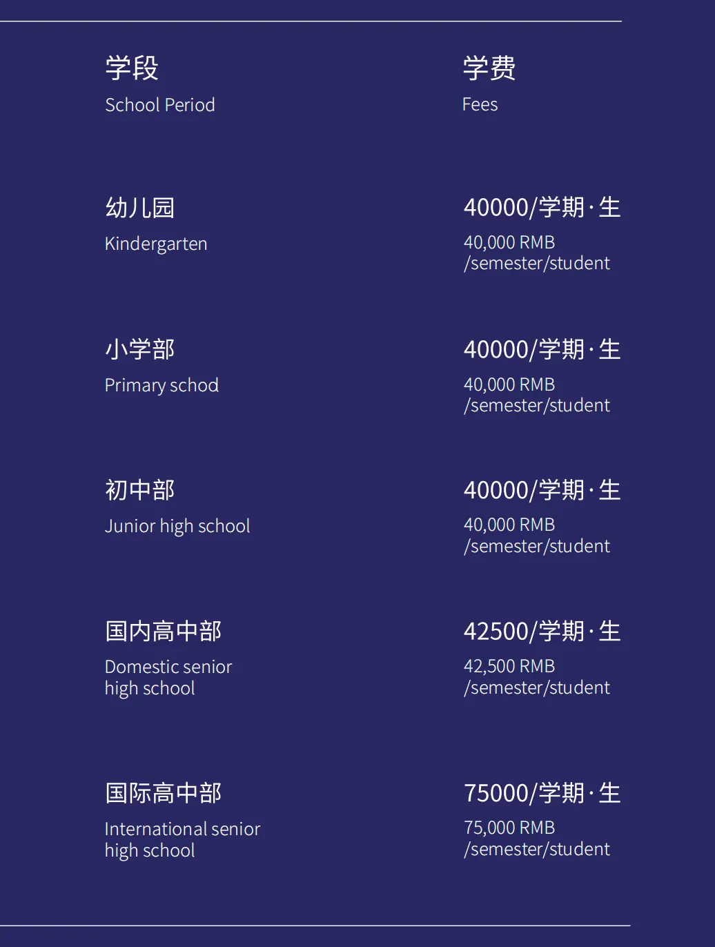 蘇州灣外國語學(xué)校2024收費標準